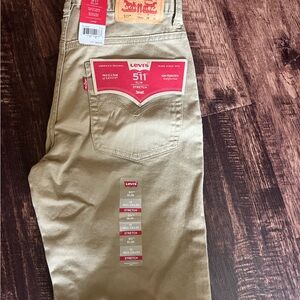 Levi's 511 Slim Straight Jeans - Khaki Tan